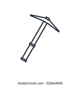 outline icon of pick 