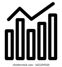 outline icon for presentation business