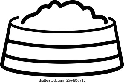Outline icon related to animal welfare. Linear icon collection. Editable stroke. Vector illustration. Icon Doodle black and white related to Dog's and animal with transparent background.