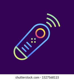 Outline icon Remote control,. Virtual and augmented reality gadgets. Suitable for banners, mobile application, website, interfaces and print