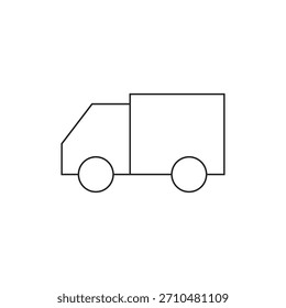 Outline icon representing fast shipping, delivery, or logistics service.