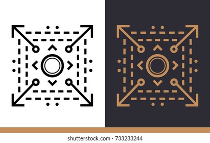 Outline Icon Scalable System. Data Science Technology And Machine Learning Process. Suitable For Print, Website And Presentation