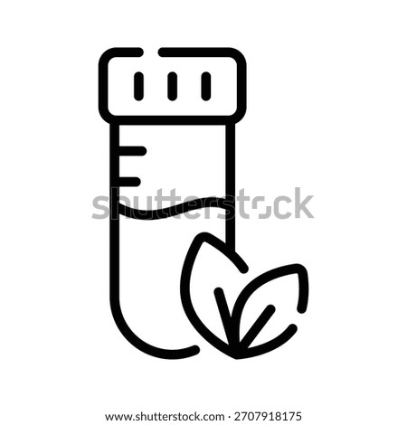 An outline icon of science based plant test kit