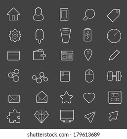 Outline icon set