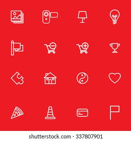 outline icon set for graphic design vector illustration eps 10