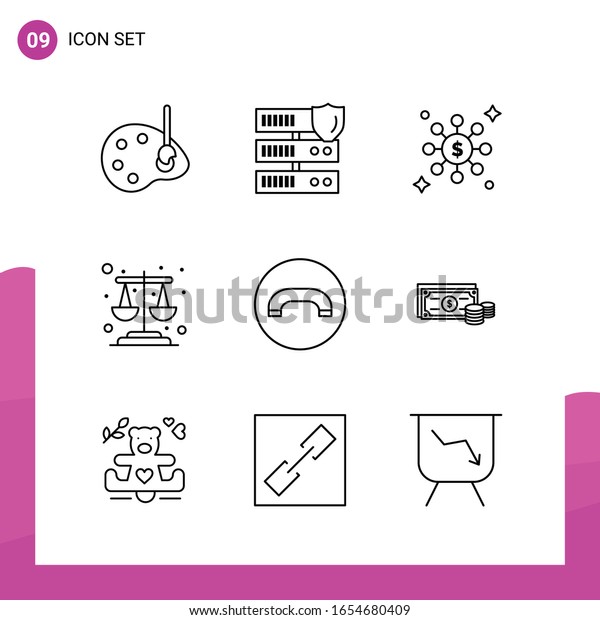 Outline Icon set. Pack of 9 Line Icons\
isolated on White Background for responsive Website Design Print\
and Mobile\
Applications.