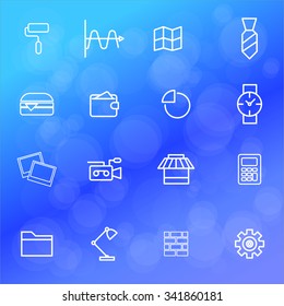 outline icon set vector illustration eps 10
