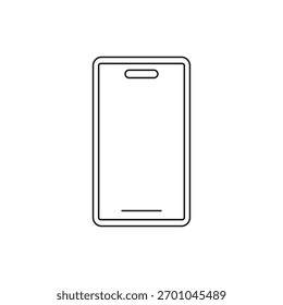 Outline icon of a simple smartphone or mobile device screen