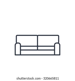 outline icon of sofa
