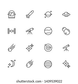 Outline icon. Space and universe icon sets. Ready to use for website, mobile app, presentation and any other projects.   
