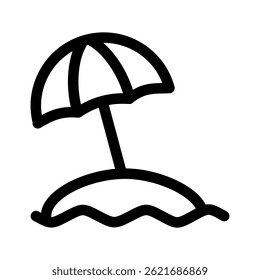 Outline icon of summer or tropical vibes