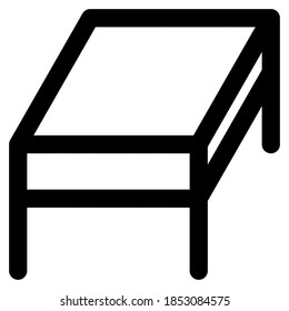 outline icon of table, suitable for a part of house or home icon set