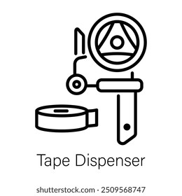 An outline icon of tape dispenser 