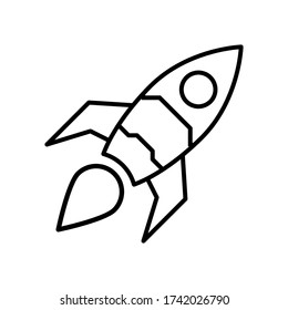 Outline icon themed future technology, and its structure is like a robot