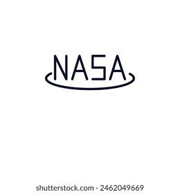  outline icon.  Thin line icon from astronomy collection. Editable vector isolated on white background
