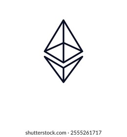  outline icon.  Thin line icon from cryptocurrency collection. Editable vector isolated on white background