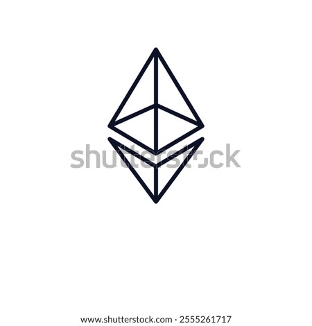  outline icon.  Thin line icon from cryptocurrency collection. Editable vector isolated on white background