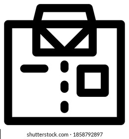 Icono de esquema de un uniforme, adecuado para una parte del conjunto de iconos de la oficina