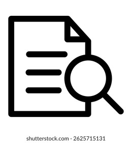 Ícone de estrutura de tópicos do documento de variedade 