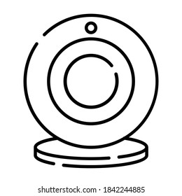 outline icon vector design webcam, suitable for icons, backgrounds, stickers, covers, banners