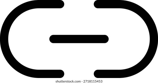 Icono de contorno del símbolo de Enlace de Web