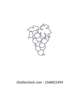 outline icon wine, vector illustration