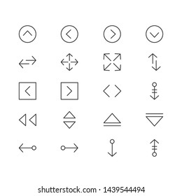 Outline Icon_Arrow outline icon variations. 
Ready to use for website, mobile app, presentation and any other projects