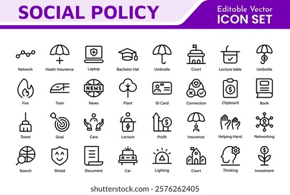 Outline icons about ESOP employee stock ownership plan. Contains such icons as company, win-win, scheme and benefits.