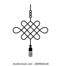 Outline icons - chinese new year, traditional symbols, decorations, gifts for your design 2022