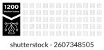 Outline icons pack. Outline icons collection. Set of modern thin line icons. High quality editable stroke icons. Linear icon set