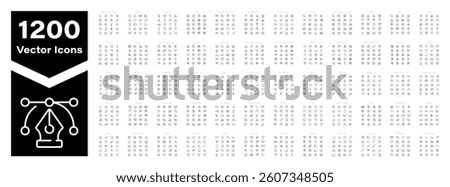Outline icons pack. Outline icons collection. Set of modern thin line icons. High quality editable stroke icons. Linear icon set