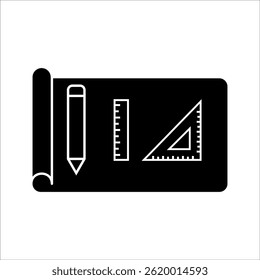 outline icons related to building, architecture, house, design. Editable strokes. Vector illustration