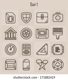 Outline Icons Set 1