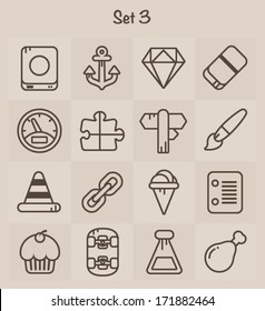 Outline Icons Set 3