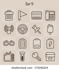 Outline Icons Set 9
