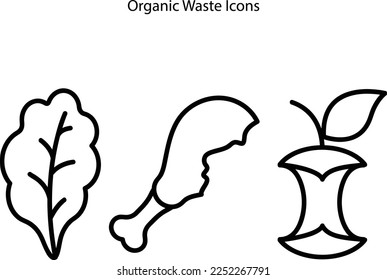 Outline icons set. Organic waste, Market and Cappuccino icons. Alcohol free, Food delivery, Coffee-berry beans web elements. Fast food, Coconut, Boiling pan signs.