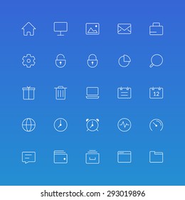 Outline Icons Set, Vector EPS 10