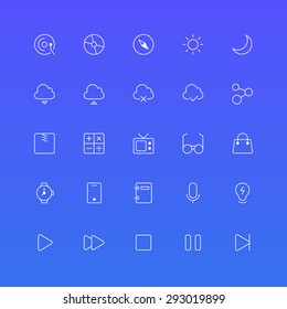 Outline Icons Set, Vector EPS 10