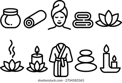 Elementos de spa y bienestar para la relajación y la belleza