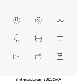 Iconos de esquema para Web y Mobile
