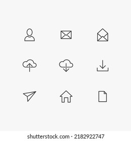 Iconos de esquema para Web y Mobile