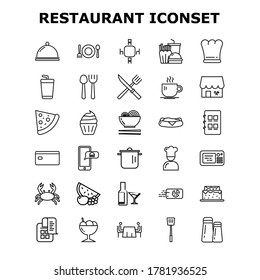 Outline Iconset for website and apps