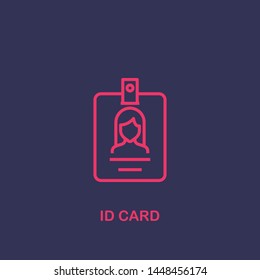 Outline id card icon.id card vector illustration. Symbol for web and mobile