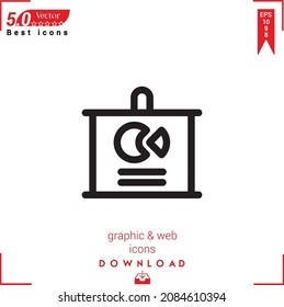 Outline idea icon. idea icon vector isolated on white background. Graphic design, material-design,  mobile application, logo, user interface. EPS 10 format vector
