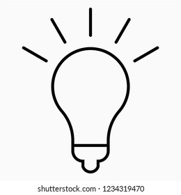 Outline Idea vector icon