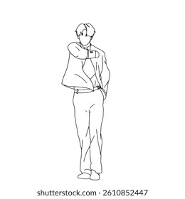 outline idols who are dancing and wearing nice clothes. handsome idols. handsome models who are posing