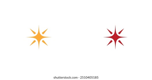  Outline illustration of 2 disaster icons vector set of fire icons on white background.