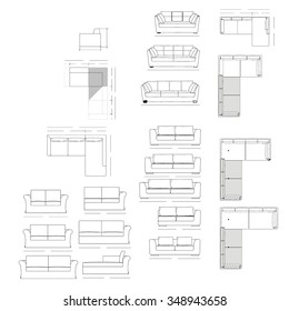 Outline Illustration Of The Couch Plan