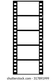 outline illustration of film strip