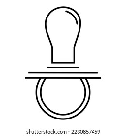 Ilustración de esquema del icono del pacificador
